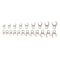Tekton 3/8 Inch Drive 6-Point Flare Nut Crowfoot Wrench Set, 21-Piece (5/16-3/4 in., 8-19 mm) WCF90320 - alternate 1